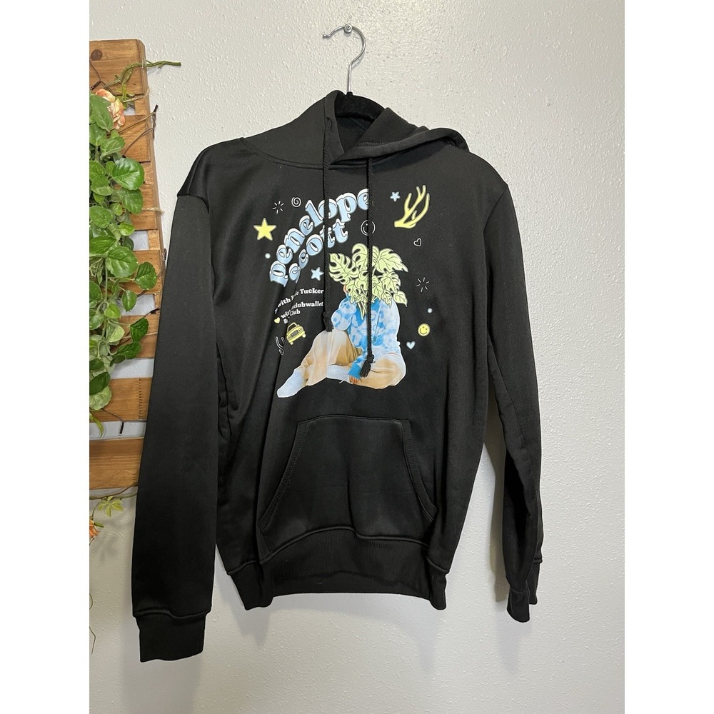 Penelope Scott Hoodie Black Tour  Sweatshirt  Grunge Indie Alternative Size S